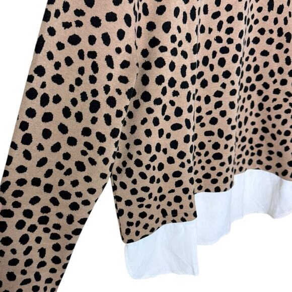 Ann Taylor Women’s Sz Medium Pullover Sweatshirt Animal Print Crewneck - Picture 5 of 7